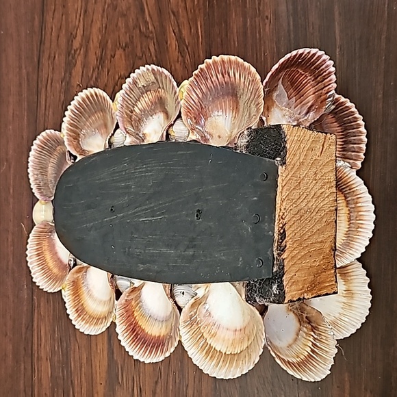 Vintage Virgin Mary natural seashells wood handmade decoration San Carlos - Picture 11 of 14